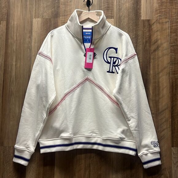 ROCKIES QUARTER ZIP WITH BASEBALL STITCH - Picture 3 of 11